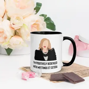 I'm Positively Bedeviled With Meetings Mug, Moira Rose Schitt's Creek Coffee Cup