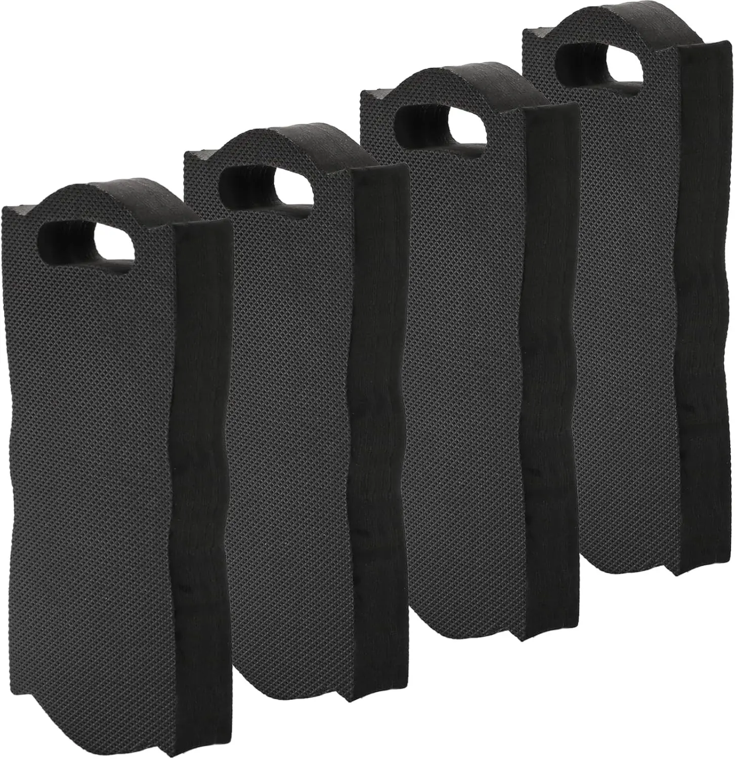 4 Pack Thick Kneeling Pad, 15.7" L x 7" W x 1.5" Th Waterproof Garden Kneel Pads Cushion with Handle, Soft Foam Kneeler Mat for Work, Cleaning, Yoga, Praying, Bath, Exercise, Black