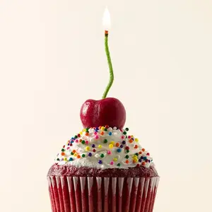 Dark Red Cherry Beeswax Candles Handcrafted in Los Angeles Real Fruit from California Orchards Unique Valentine's Day Gift Decor Nature