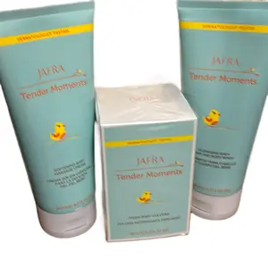 Jafra Tender Moments Fresh Blue Shampoo, Cologne & Cream - Body Care for Comfort Cleansing