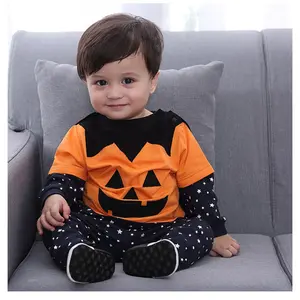 Kids Halloween Costume Set – 4-Piece Bat & Pumpkin Outfit