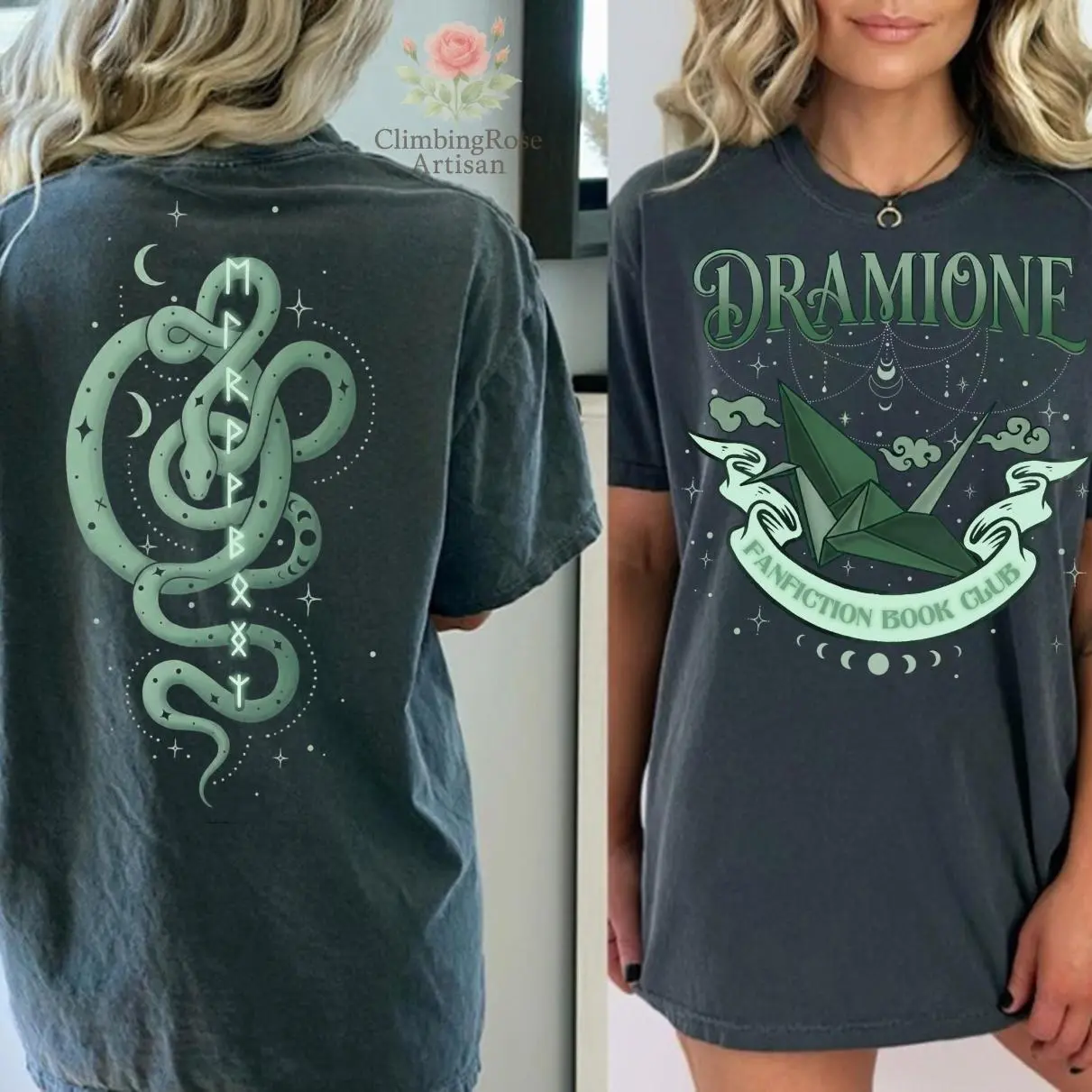 2 Side Dramione Fanfiction Shirt, Manacled Inspired, Dark Romance Wizard Design, Dark Academia Aesthetic Tee, Gift For Him, Gift For Her, Everyday Basic, Never Outdated