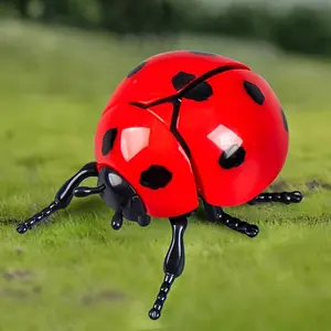 Adorable Chain-Winding Insect Toys - No Electricity Required - Simulation Insect Model Toys - Suitable as Outdoor Decorations - Seven-Star Ladybug/Bee/Jewel Beetle