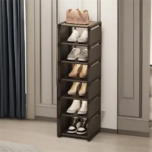 Space-Saving Multi-Layer Shoe Rack Cabinet - Sturdy Doorstep Entry Storage For Small Household, Indoor Dormitory Rental, Easy Assembly, Compact Design, Holds Multiple Pairs Of Shoes