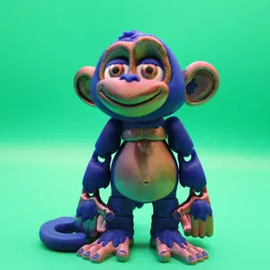 Flexi Monkey 3D Print Figure