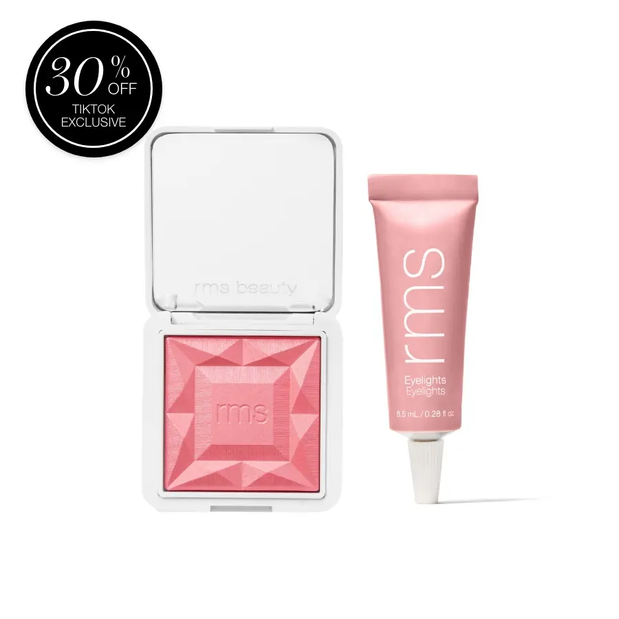 RMS Beauty Pretty In Pink 2-Piece Makeup Set Cream Eyeshadow + ReDimension Blush