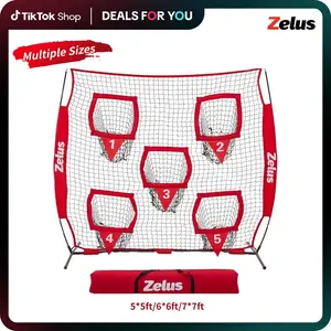 【Jumpstart Sale】ZELUS Football Kicking Net – Quarterback Training Equipment with 5 Target Pockets for Passing Accuracy. Perfect for All Seasons, Family Sports, Lawn Games, Outdoor Fun & Gift Ideas.