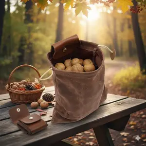 Multifunctional Outdoor Gear: Waterproof Breathable Drawstring Waist Pack for Camping Hiking Fishing. Large Capacity Durable Pouch for Foraging Mushrooms Berries Shells. Essential Survival Accessory Picnic Rock Climbing Adventure Bag