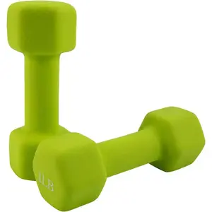 Colorful Neoprene Dumbbells for Weight Training - Non-Slip Handles Available fitness reels strength training elbow support ab