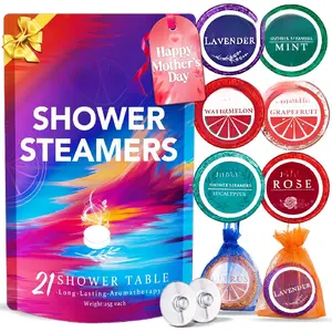 Shower Steamers Aromatherapy - 21Pcs Birthday Gifts for Women, Mothers Day Gifts for Mom Wife Grandma from Daughter Son, Self Care with Natural Essential Oils Relaxation Home SPA Gift Set