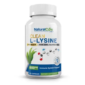 Clean L-Lysine 600mg – Supports Immune Function, Muscle Health & Recovery - 120 Capsules
