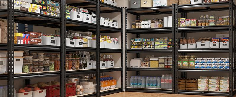 Raybee Furniture 72" H Garage Shelving,Heavy Duty 2000 LBS Storage Shelves,Adjustable 5 Tier Metal Shelf Utility Rack for Garage Basement Pantry Kitchen Organiser