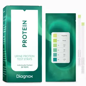 Diagnox Urine Protein Test Strips - Individually Packed At-Home Test Kit - 30 Tests