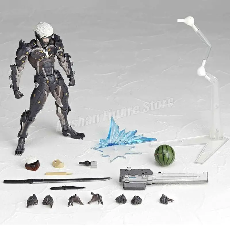 Kaiyodo Revoltech Metal Gear Solid Raiden Action Figure PVC Movable ...