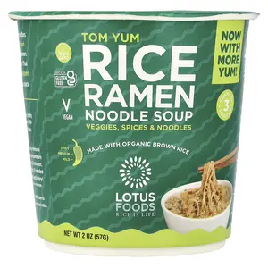 Lotus Foods Tom Yum, Rice Ramen Noodle Soup, 2 oz (57 g)