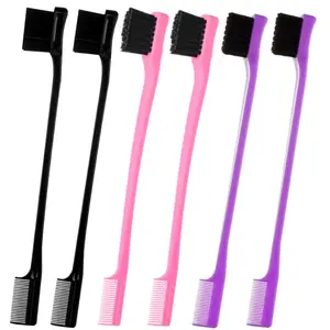 6Pack Double Sided Edge Control Hair Brush