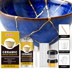 Ceramic Repair Kit, Glue Deep Bonding Broken Porcelain, Glass Cracks, Art Texture, Meaningful Ceramic Gift for Beginners, Ceramic Repair Adhesive, Corrosion Resistant, Fast Curing