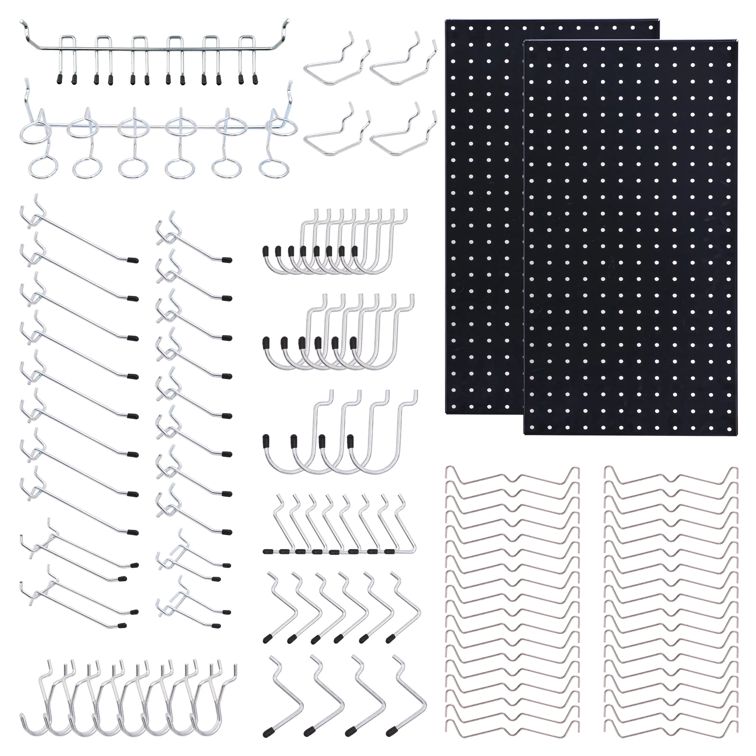 Multifunctional Wall Organizer Kit, Wall Storage, Pegboard & Hook Set—the ultimate storage solution for tool sheds and garages. Even a man’s workshop deserves to stay neat and organized.
