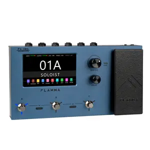 FLAMMA FX150 Multi Effects Processor Electric Guitar Pedal with Amp Modelling Cabinet Simulation Global EQ Touchscreen 160 Built-in Effects 180 Editable User Effects Slots Looper Main I/O Ports
