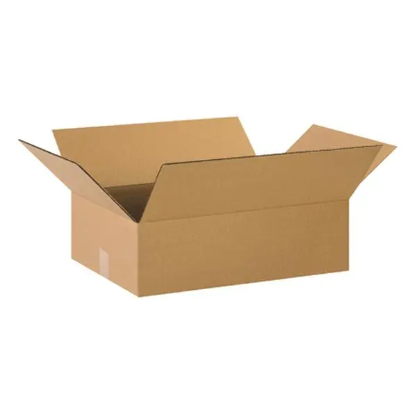 Box Partners 22146 Flat Corrugated Packaging Supplies - 22x14x6 in Package Delivery Boxes for Mirrors, Books, Picture Frames (20 Count)