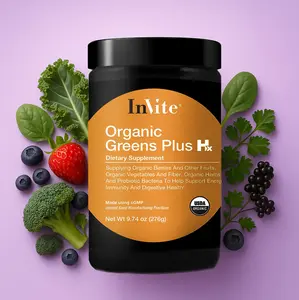 Organic Greens Plus Hx Detox Supplements Dietary Vitamin Fiber blend of Organic Berries & Fruit Extract, Organic Vegetables & Herbs, detox promoting algae & probiotic bacteria to promote energy, immunity and digestive health.Daily Boost Powder