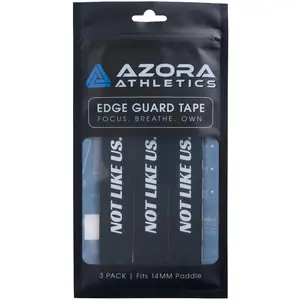 Pickleball Edge Guard Tape - “NOT LIKE US.” / 14mm - Black / Azora Athletics