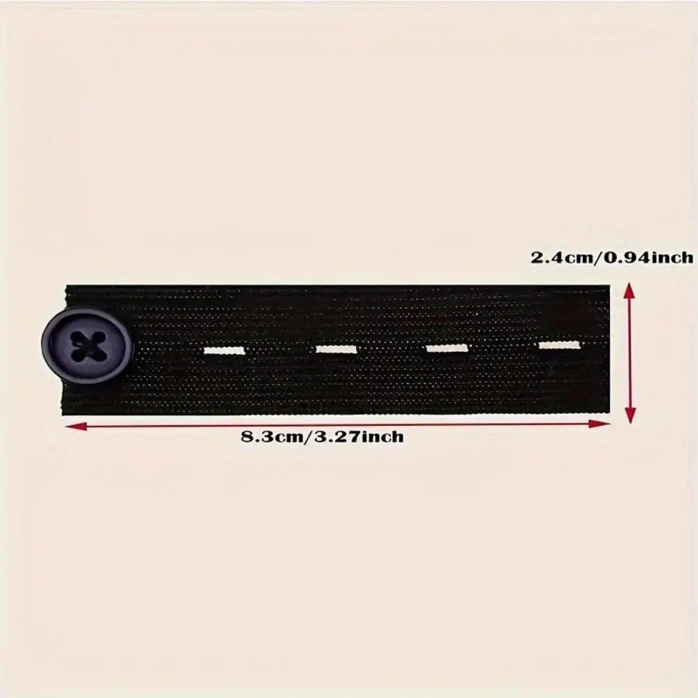 30-piece set of black seamless adjustable belt extender buckles - instant waistband extension for pants & trousers, suitable for both men and women, elastic and comfortable fit, suitable for daily wear, weddings, parties, commuting accessories, casual sty