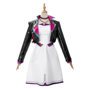 Women‘s LOL Jinx Cosplay Costume Powder Jacket Dress Inspired by Arcane 2