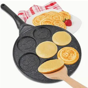 1pc Mini Pancake Griddle, Mini Pancake Pan,pancake Maker With 7 Mold Design
