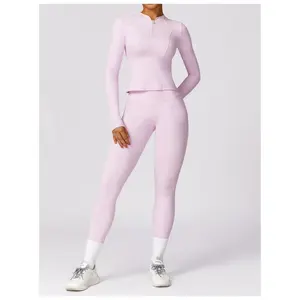 Naime Pink Defined Jacket Set