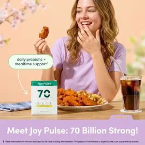 JoyPulse Probióticos Avanzados para Mujeres y Hombres 70 Mil Millones UFC 25 Cepas para la Salud con Encapsulación para Máxima Viabilidad Polvo de Naranja Sabroso Paquete de 12