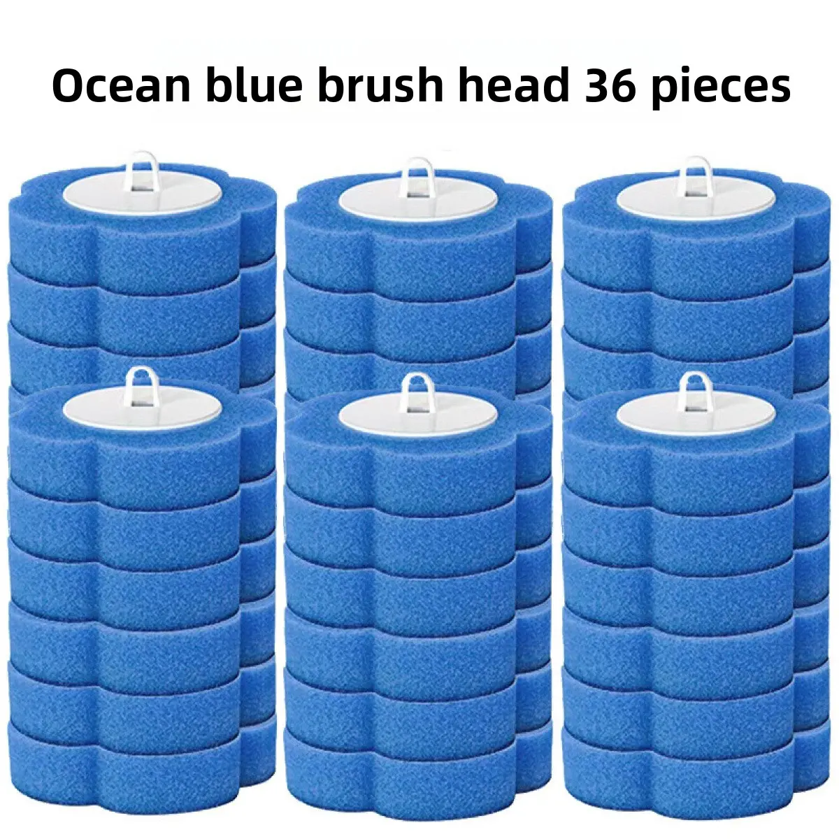 36PCS 3-Layer Household Scrubber Refills, Multi-Color Cleaning Scrubbers with Scrubbing Pad Box for Home Bathroom Use High Elastic Sponge Sponge Kit Exfoliating Sponge