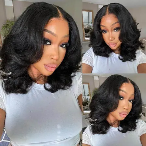 RECOOL Glueless Raw Human Hair Lace Front Wig, 6x5 HD Pre-Plucked Loose Wave Bob with Pre-Cut Lace, 4/27 Honey Blonde Everyday Wear Human Hair Wig #SohoChic #TikTokShopBackToSchool