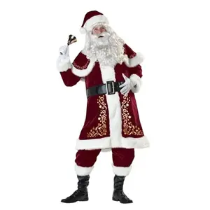 Adult Santa Costume for - Unisex Christmas Outfit for Holiday Parties