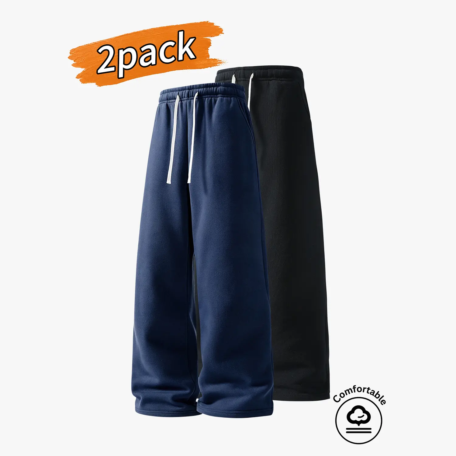Dark blue + black