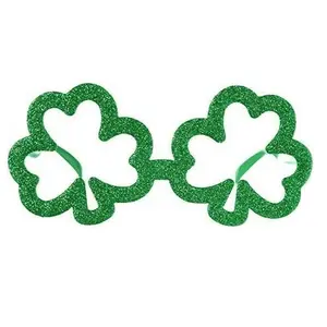 Green Shamrock Glasses - Plastic - St Patrick's Day - Costume Accessories