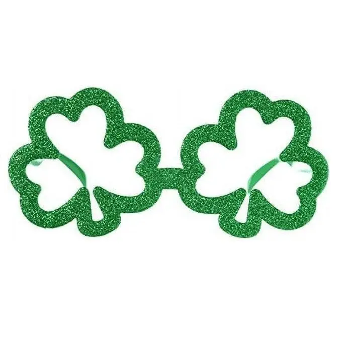 Green Shamrock Glasses - Plastic - St Patrick's Day - Costume Accessories