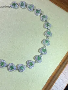 Natural Emerald Bracelet | 925 Sterling Silver | Green Gemstone Jewelry for Women