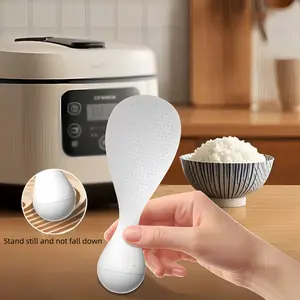 Food Grade Standing Spoon, High Temperature Resistant Rice Scoop, Home Use Electric Rice Cooker Spatula, Non-Tipping Design, Tableware, Serving, Utensils