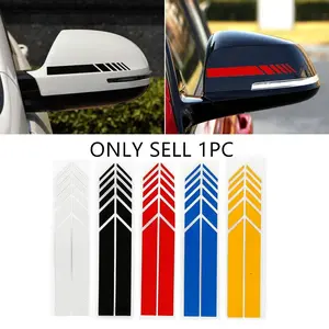 2pcs Car Rearview Mirror Creative Stickers, Decorative Stripe Car Mirror Decals for Unique Style, Easy Application for Every Vehicle, Universal Car Sticker