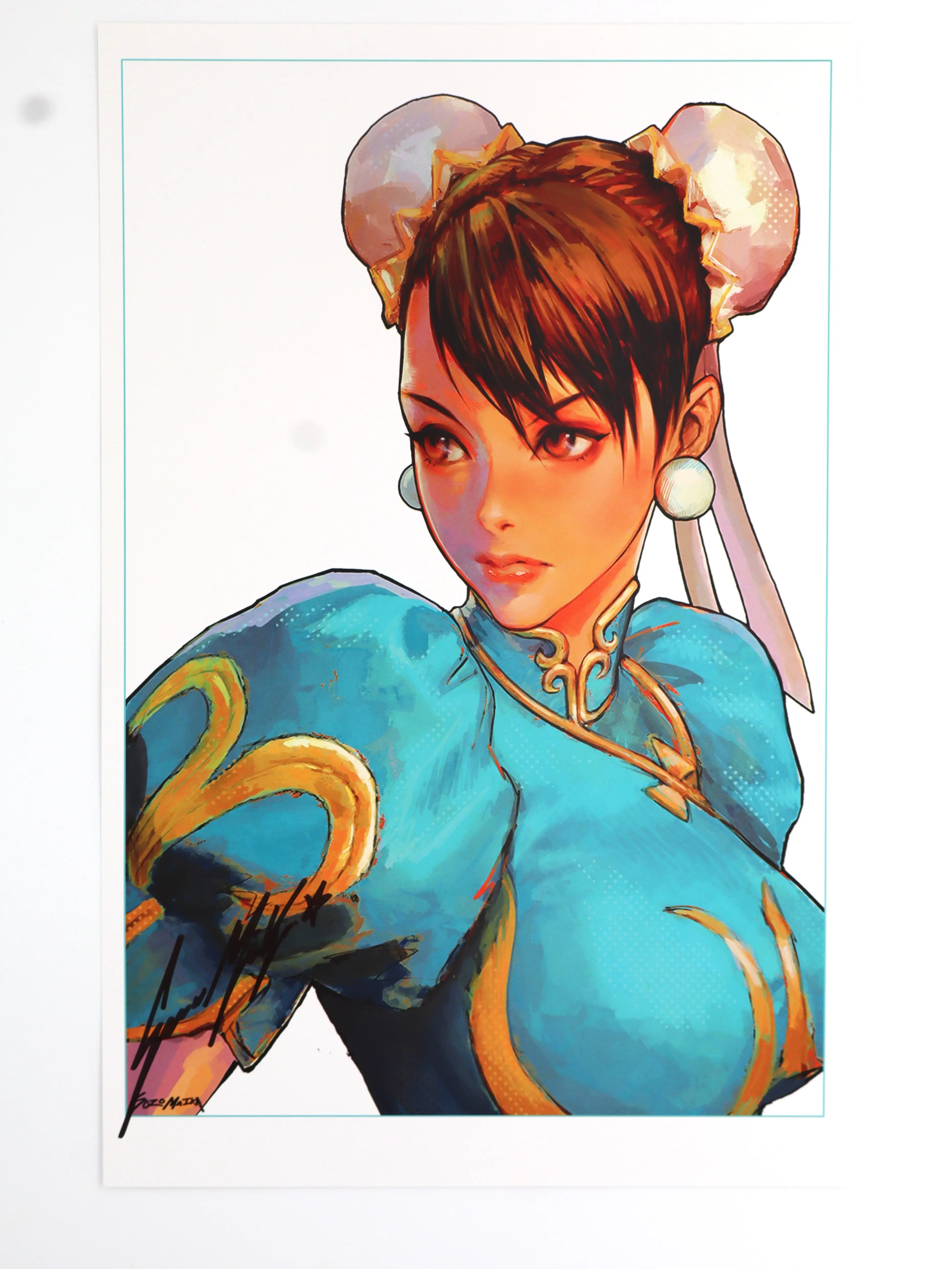 Sozomaika Chun-Li Art Print | Street Fighter Capcom Fighter Poster For Studio & Gallery Wall Decor