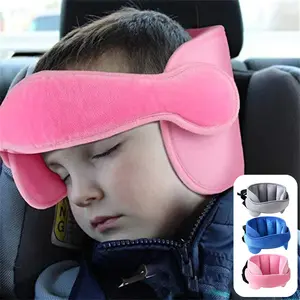 Baby Car Seat Head Support Adjustable Toddler Car Seat Head Support Band Soft Comfortable Child Neck Relief Safe Sleep Pillow Car Seat Attachment