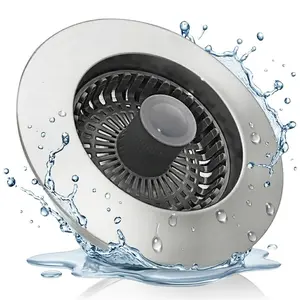 3 in 1 Kitchen Sink Strainer and Stopper, Stainless Steel Smooth Pop Up Kitchen Sink Drain Strainer for US Standard 3-1/2 Inch Drain, Anti-Clogging Kitchen Sink Stopper