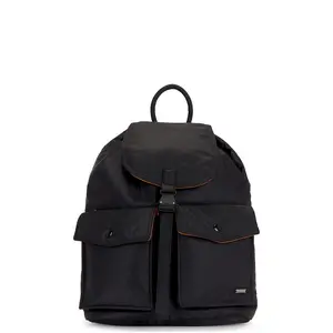 ALPHA INDUSTRIES Nylon Backpack in Black