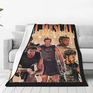 Paul Mescal Gladiator Blankets Fleece Winter Multifunction Soft Throw Blanket for Bed Office Bedding Throws