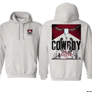 Cowboy Killer Skull Design - Western Wear Hoodie - Graphic Sweatshirt/Hoodie/T-Shirt Gift Unisex, for Men Women