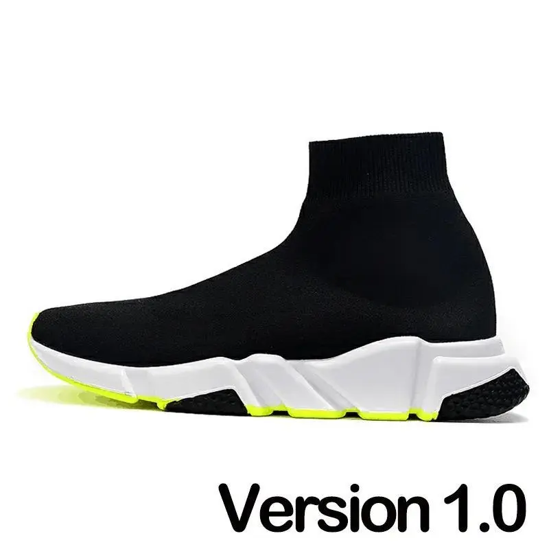 Trendy vintage speed dad shoes size 35-45 men‘s and women's soft knitting sneakers v1.0 designer socks ankle boots casual flat high top trainers