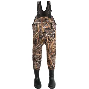 8 Fans Hunting Waders for Kids, Neoprene Youth Fishing Waders with Boot for Toddler Children Knee Length Outdoor Apparel
