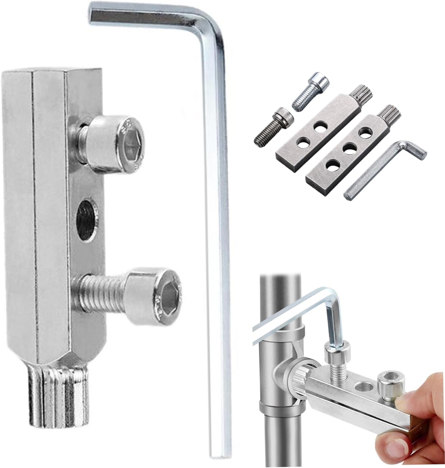 Screw Removal Tool,Broken Head Screw Extractor Faucet Angle Valve Wire Extractor for Sink Valve,Pipe Extractor Set,Easy Out Allen Screw.