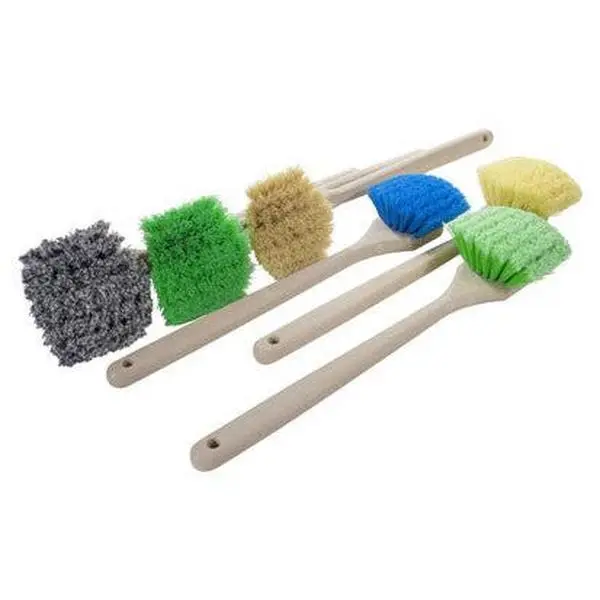 Magnolia Long Handle Super Soft Fender/Utility Brush-Green